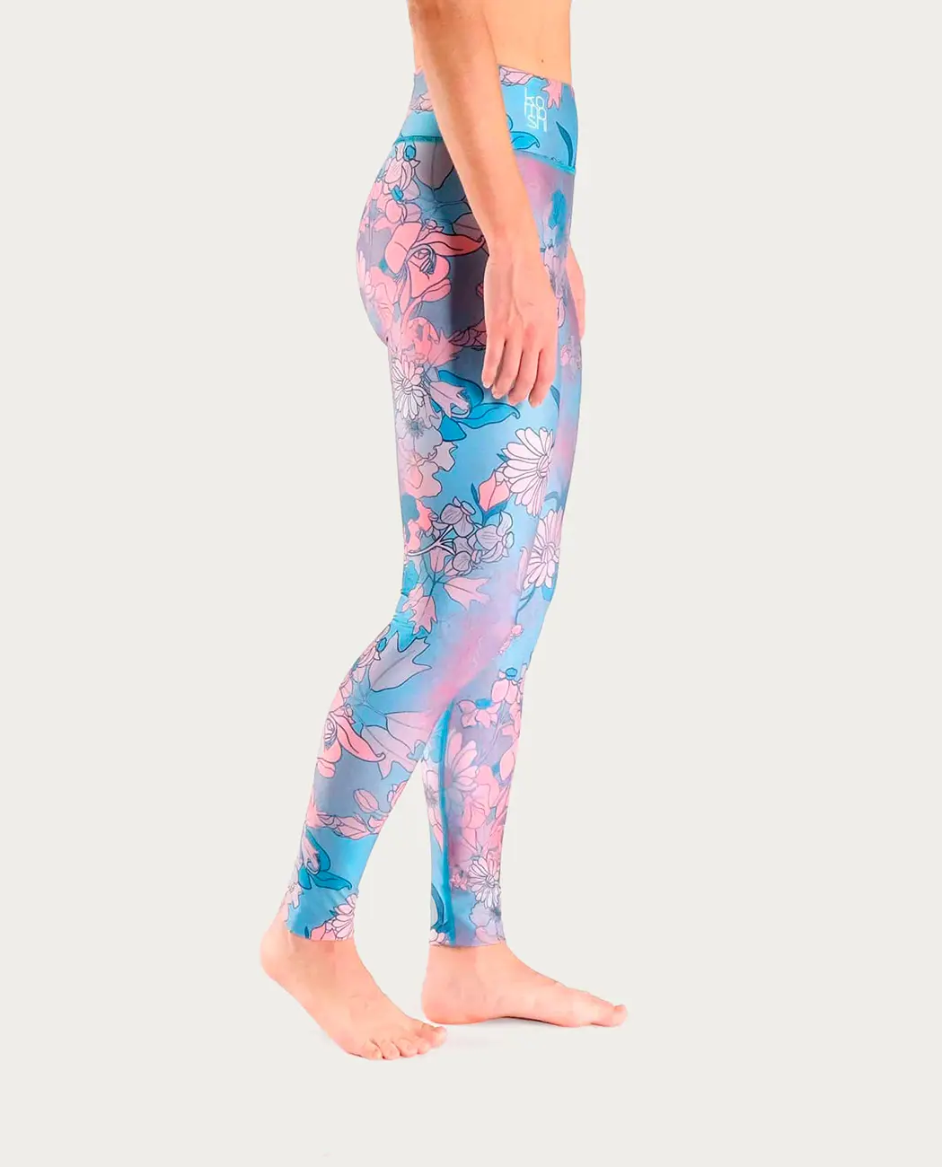 Grey And Pink Mid Waist DRI FIT Women's Polyester Print Yoga Gym Pant &  Leggings at Rs 1195 in Mumbai