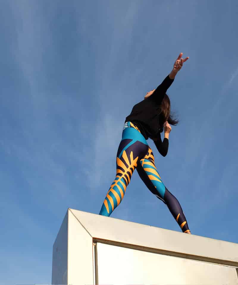 leggings mayas de color estampado